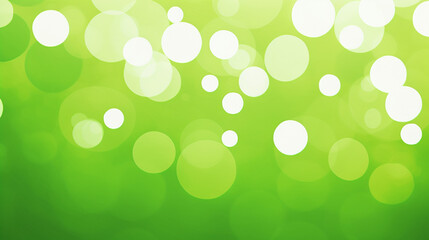Wall Mural - green and white background with circles, generative ai