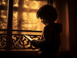 © Anet_foto - boy looking at the tablet in the evenings