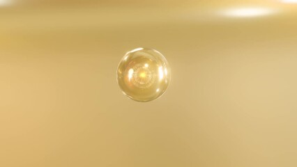 Wall Mural - 3d nourishing therapy is created by combining liquid bubbles. the ingredients of macro shot mix to f