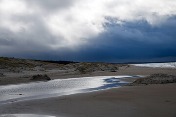 Wall Mural - Blue and dark Baltic sea.