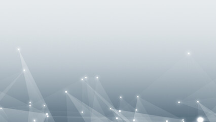 Abstract technology and science polygonal space low poly background Tone white gray with connecting dots and lines.