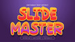 © SyahCreation - Orange yellow and purple violet slide master 3d editable text effect - font style