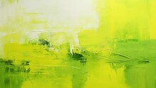明るい黄緑の油絵背景_1