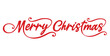© Rajan - Merry Christmas in cursive, calligraphy, writing, lettering, text, font, phrase, type, vector, isolated for Christmas card template printable, banner, tags, sign, email signature, header, social media