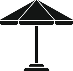 Poster - Outdoor parasol icon simple vector. Metal summer plan. Parasol patio