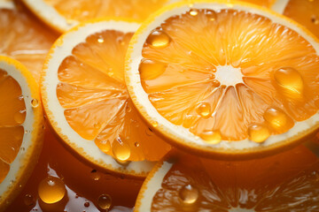 Aufkleber - Orange - A vibrant burst of orange and yellow abstract segments.