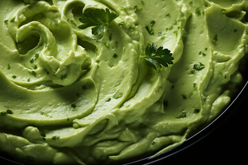 Aufkleber - Guacamole - Rich green and creamy abstract textures.