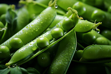 Poster - Edamame - Green, pod-like abstract forms with a salty hint.