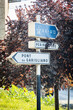 A6, A13, Pont du Garigliano and Peripherique road signs outside the city of Paris, France