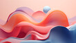 Colorful abstract postmodernist flow distortion background illustration