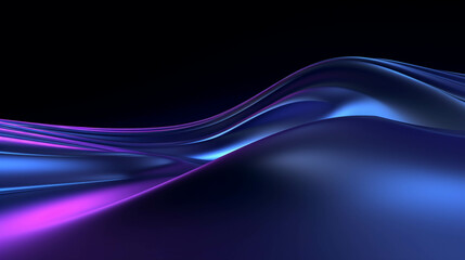 Wall Mural - purple and blue patterns with shiny curves mixed with black look gloomy and magical.