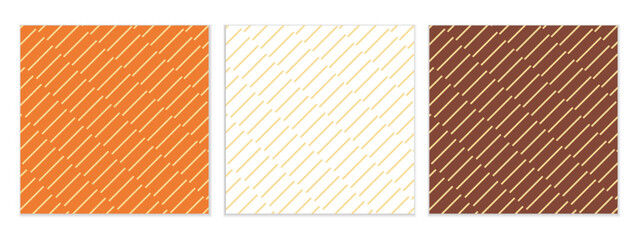 Canvas Print - abstract seamless set of diagonal illusion line pattern perfect for banner poster.