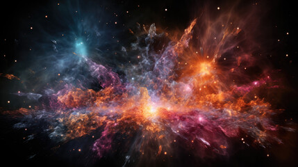 Wall Mural - colorful cosmic nebulae in the universe