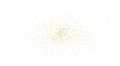 Golden glitter cloud isolated on transparent background