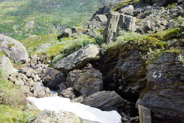 Wall Mural - rocks in the mountains