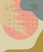 Monthly Planner For The Month JULY 2024