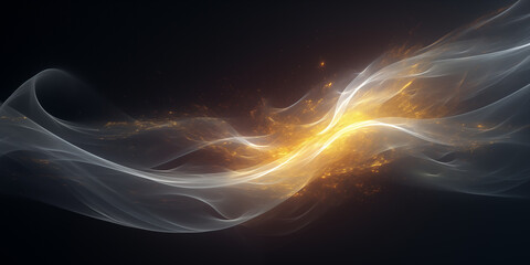 Wall Mural - futuristic abstract energy wave background in space