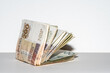 plik banknotów jako emerytura lub wypłata w Polsce