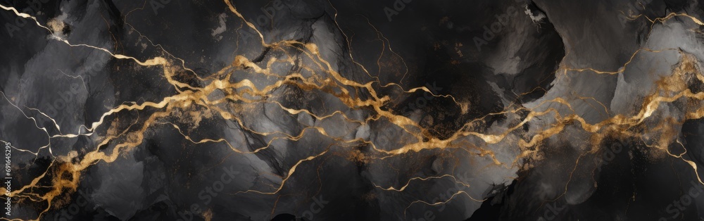 Dark grey marble texture with gold veins Stock Illustration | Adobe Stock