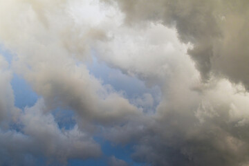 Wall Mural - Background of summer cloudy sky