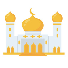 Sticker - muslim palace illustration