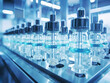 © svetlanais - Pharmaceutical industry. Production line machine conveyor at factory, filling medicines against bacteria and viruses; antibiotics and vaccines
