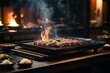 © Fast Food - burning incense sticks (Teppanyaki)