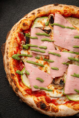 Sticker - Oven pizza with mortadella and strachatella