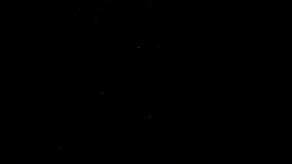 Wall Mural - Dust Particles Floating On Black Background. Dynamic Dust Particles Randomly Float In Space. Glittering Dust Particles With Bokeh on 4K Slow motion.