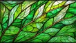 leaf vein stained glass