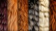 Fur hair different textures template bundle pack realistic, ai generated