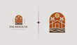 Beach House Resort Logo. Universal creative premium symbol. Vector sign icon logo template. Vector illustration