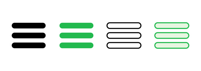 Menu Icon set. web menu icon. hamburger menu symbol