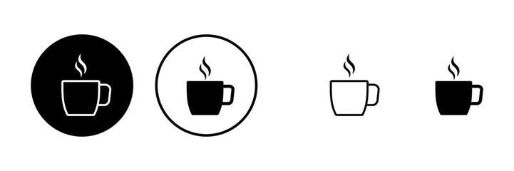 Wall Mural - Coffee cup icons set. Coffee cup icon. Coffee vector icon. Tea