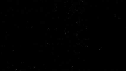 Wall Mural - Dust Particles Floating On Black Background. Dynamic Dust Particles Randomly Float In Space. Glittering Dust Particles With Bokeh on 4K Slow motion.