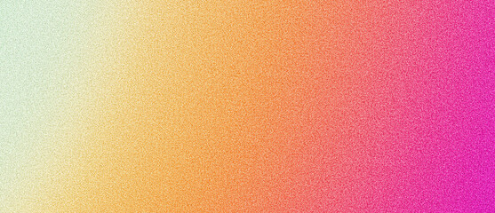 Wall Mural - Grainy banner background orange pink abstract retro grainy gradient background noise texture effect summer poster design