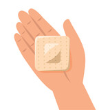 Fototapeta  - contraceptive patch in hand