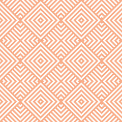 Wall Mural - seamless colorful vintage op art striped squares geometric pattern vector