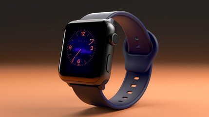 smartwatch 3d isolated modern style, Generative AI 