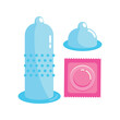 contraceptive condom illustration