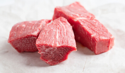 Canvas Print - raw beef meat