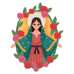 Sticker - virgen de guadalupe holy