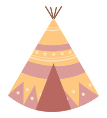 Poster - teepee native american design