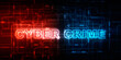 2d illustration abstract Cyber crime