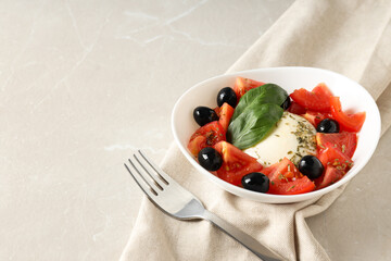 Wall Mural - Salad Caprese, concept of tasty and delicious food
