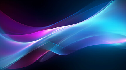 Wall Mural - purple and blue patterns with shiny curves mixed with black look gloomy and magical.