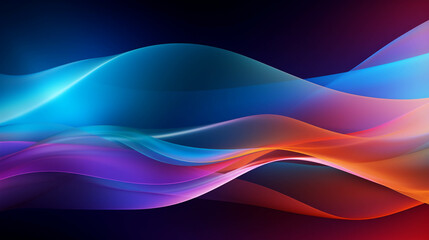Wall Mural - purple and blue patterns with shiny curves mixed with black look gloomy and magical.