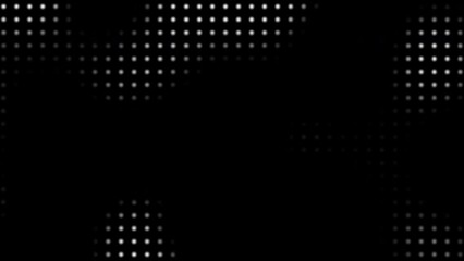 Aufkleber - Animated abstract technology black background random dots and grid 4K.
