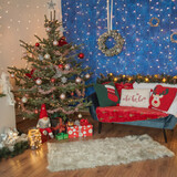 Fototapeta Zwierzęta - Christmas decorations in living room