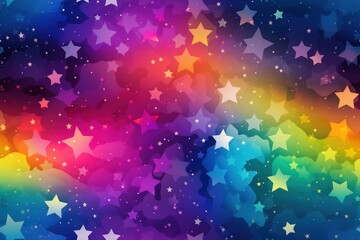 Wall Mural - Colorful Cosmic space background with stars and nebula